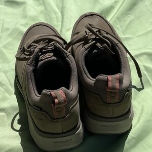 Clarks Brown Sneakers with Rugged Sole and Lace-Up Design